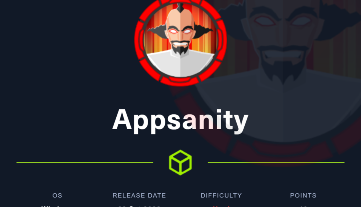 Appsanity Writeup from HackTheBox