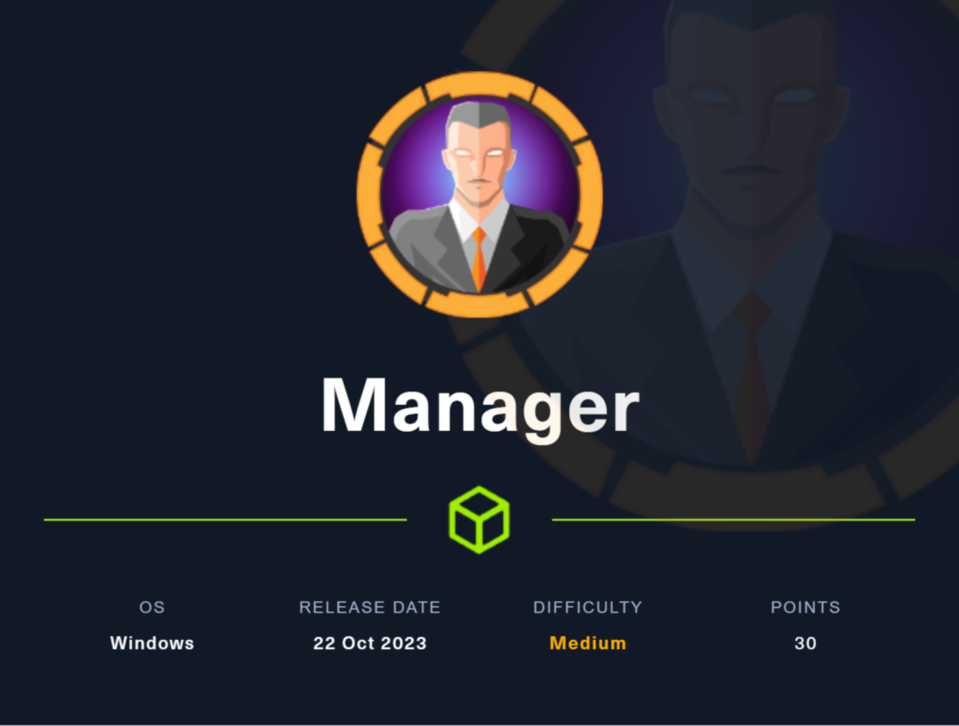 Manager Writeup from HackTheBox